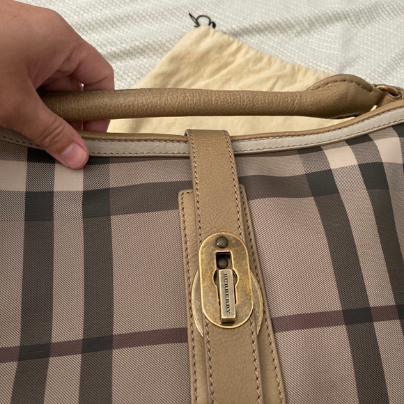 Authentic Burberry smoked gray hobo bag - Picture 2 of 14